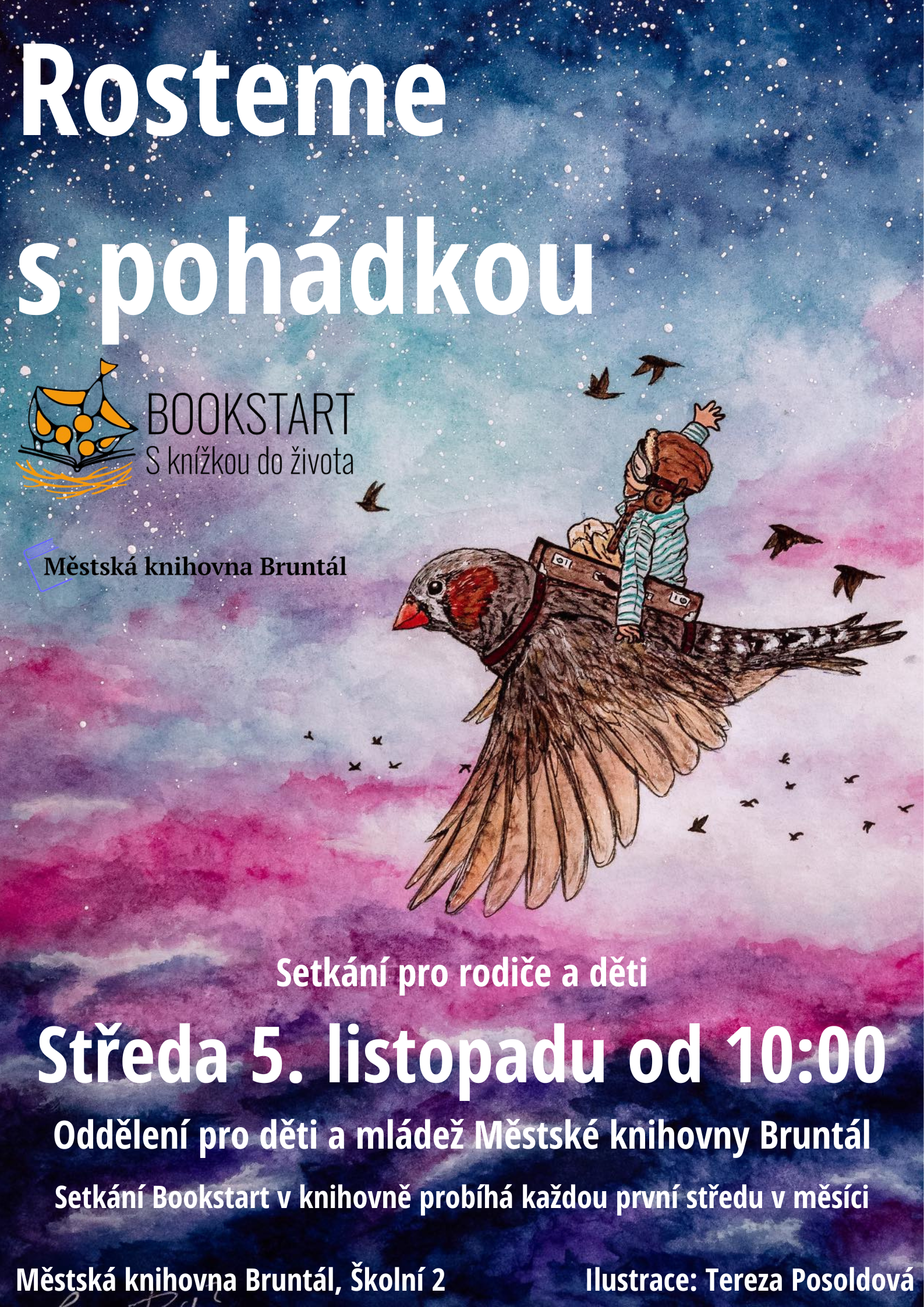Setkání Bookstart ROSTEME S POHÁDKOU – listopad 2025