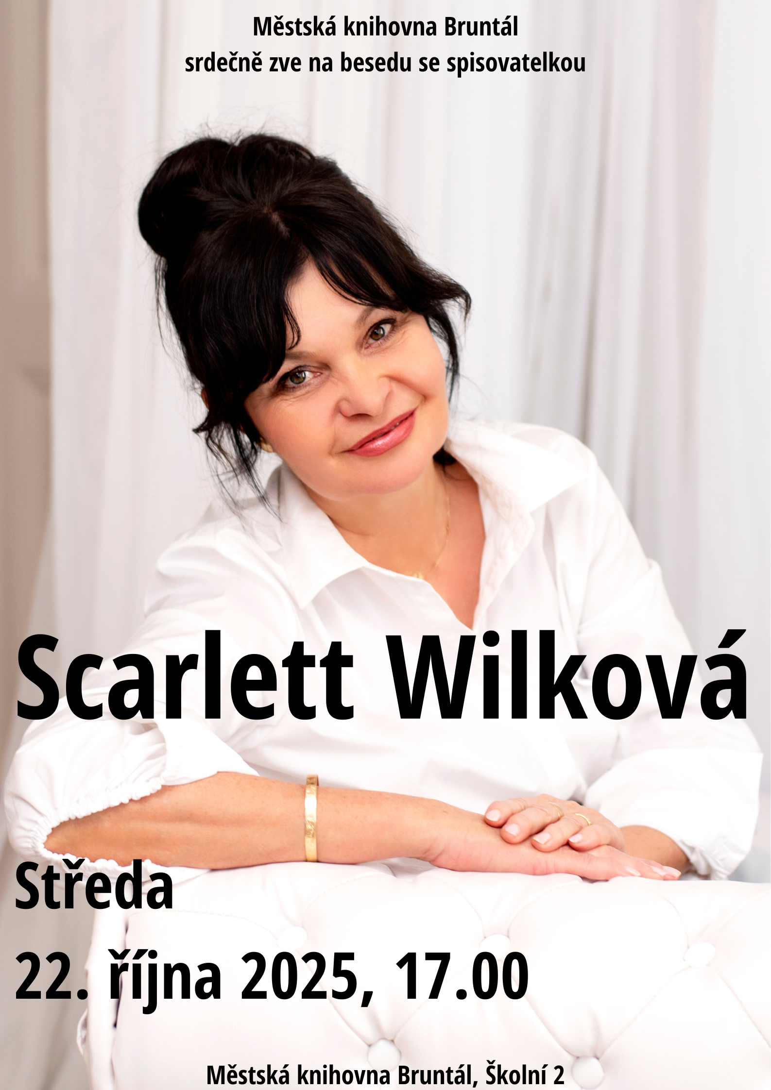 Beseda se Scarlett Wilkovou již příští týden