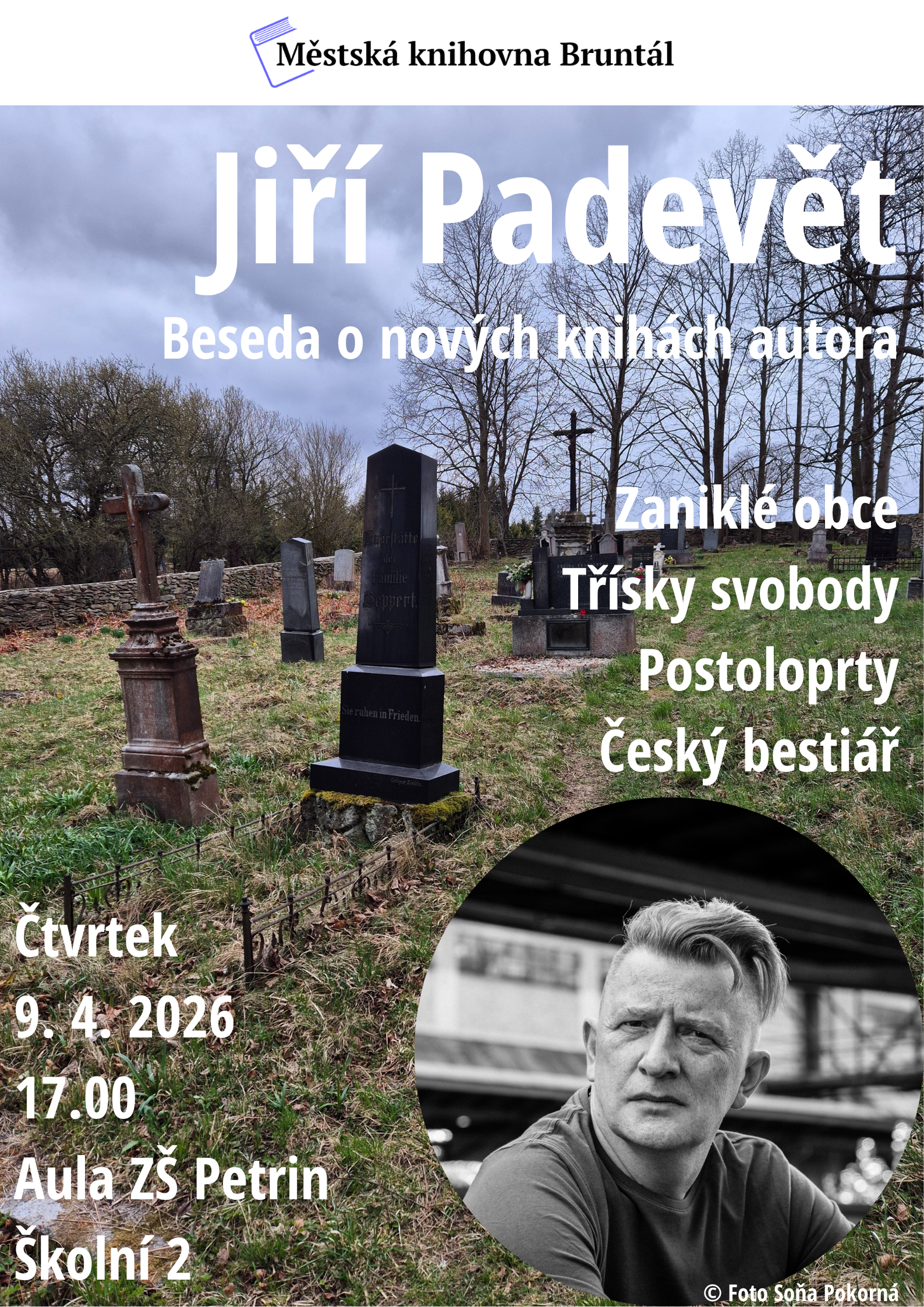Čtvrtek 9. 4. 2026 – Beseda s Jiřím Padevětem