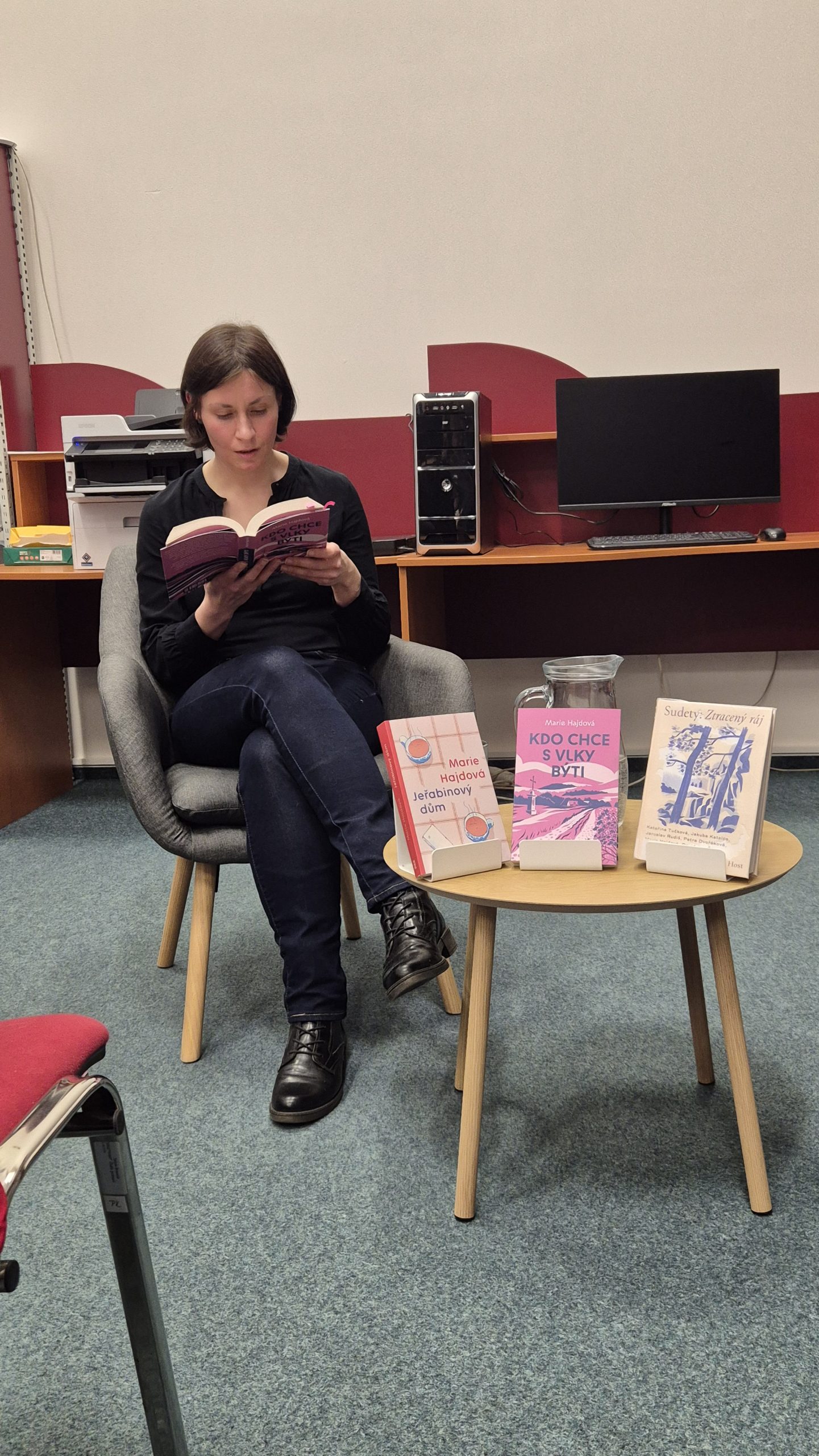 Knihovnu navštívila Marie Hajdová