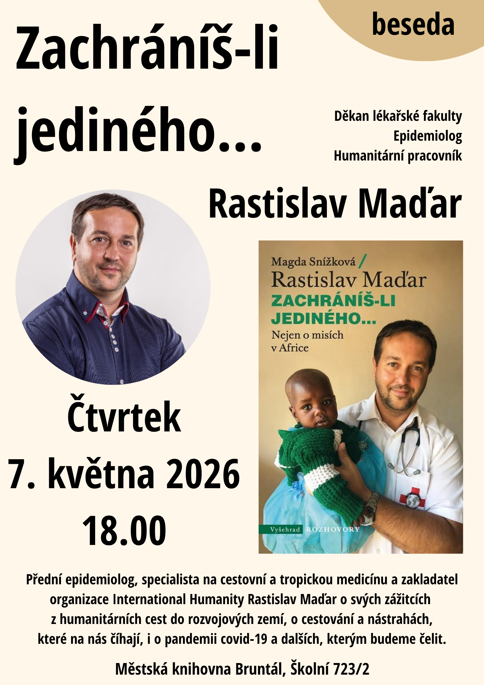 Knihovnu navštíví Rastislav Maďar